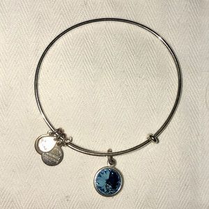 Alex and Ani March birthstone bracelet aquamarine